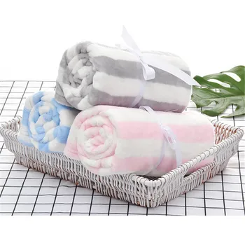 

Baby Blanket Winter Outdoor Newborn Flannel Swaddling Warm Soft Pink Baby Bedding 75*100CM Baby Blankets Velvet Kids Blanket