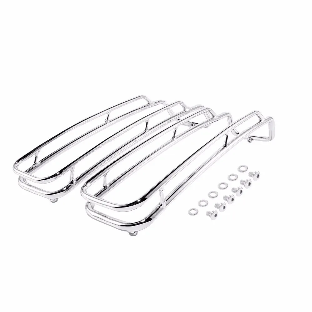 Guide coperchi borse laterali LED per Harley Road Glide 14-20 cromo