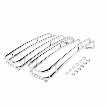 

Motorcycle Saddlebags Lid Top Rail Guards For Harley Touring Road King Electra Glide Road Glide Ultra Classic 1994-2013