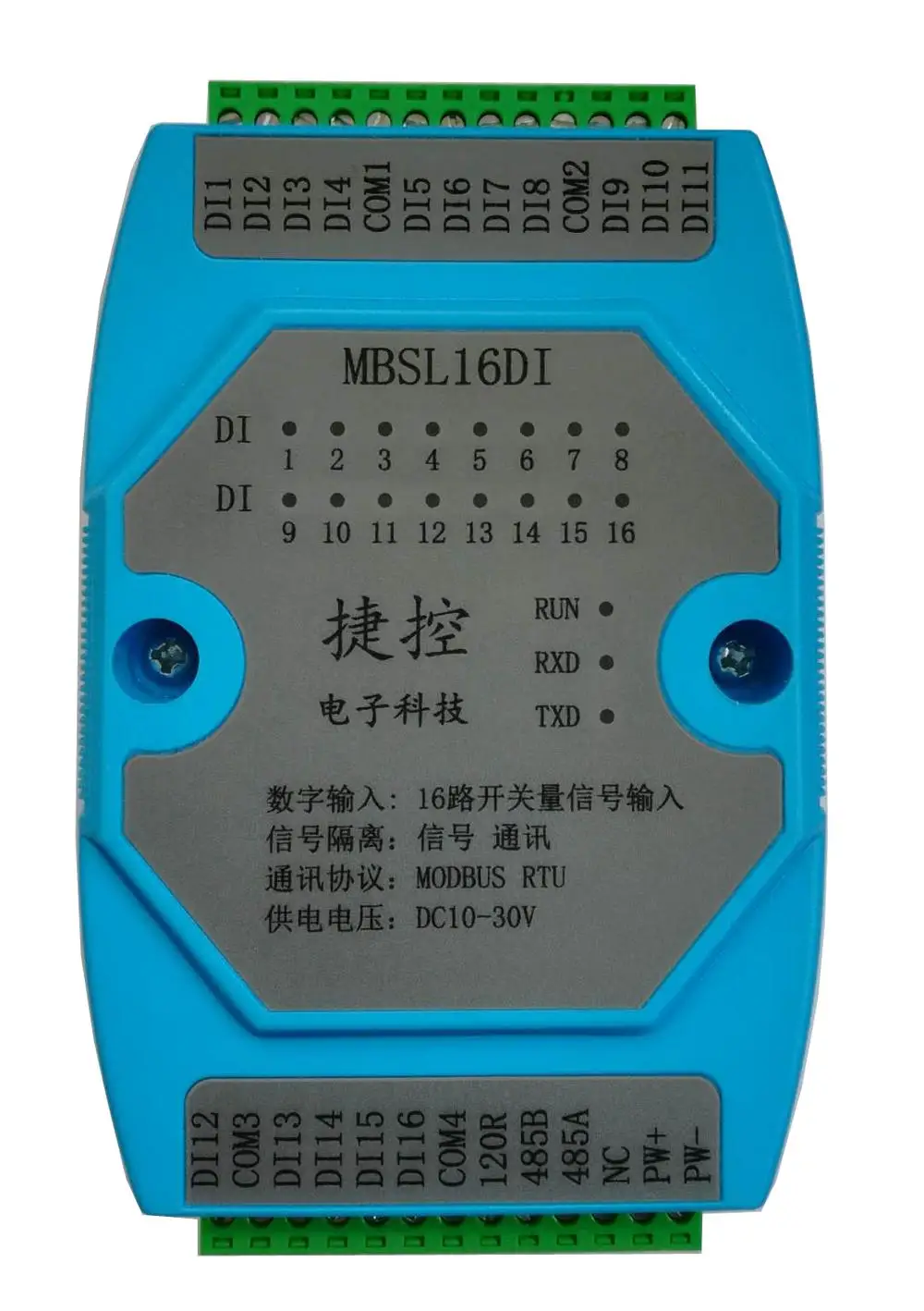 

16 way digital input isolation MODBUS acquisition control RS485 control module