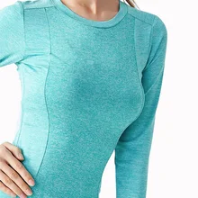 Спортивный топ для фитнеса, женские Стрейчевые Футболки с длинным рукавом, женская футболка, топы для спортзала, спортивные майки, спортивные топы, женские футболки для бега, S-XL