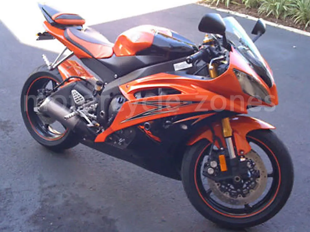 Оранжевого w/черный обтекатель корпусные детали для Yamaha R600 YZF-R6 2008- 2009 2010 2011 2012 2013