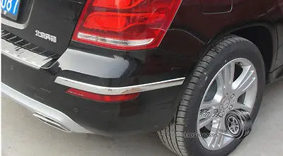 Хромированный задний бампер Угловой протектор порога крышка 2 шт для Benz GLK X204-2008