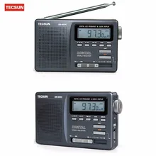 Tecsun DR920C DR-920C радио FM MW SW 12 диапазон цифровые часы приемник и подсветка FM портативный радио рекордер серый Y4139H