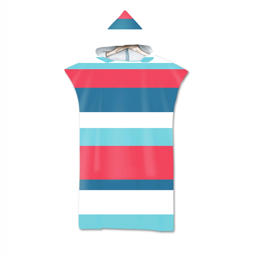 Новое Модное 3D печатное Полосатое/цветочное пляжное полотенце с узором для мужчин и женщин с капюшоном для взрослых банное полотенце для маленьких взрослых банное мягкое полотенце