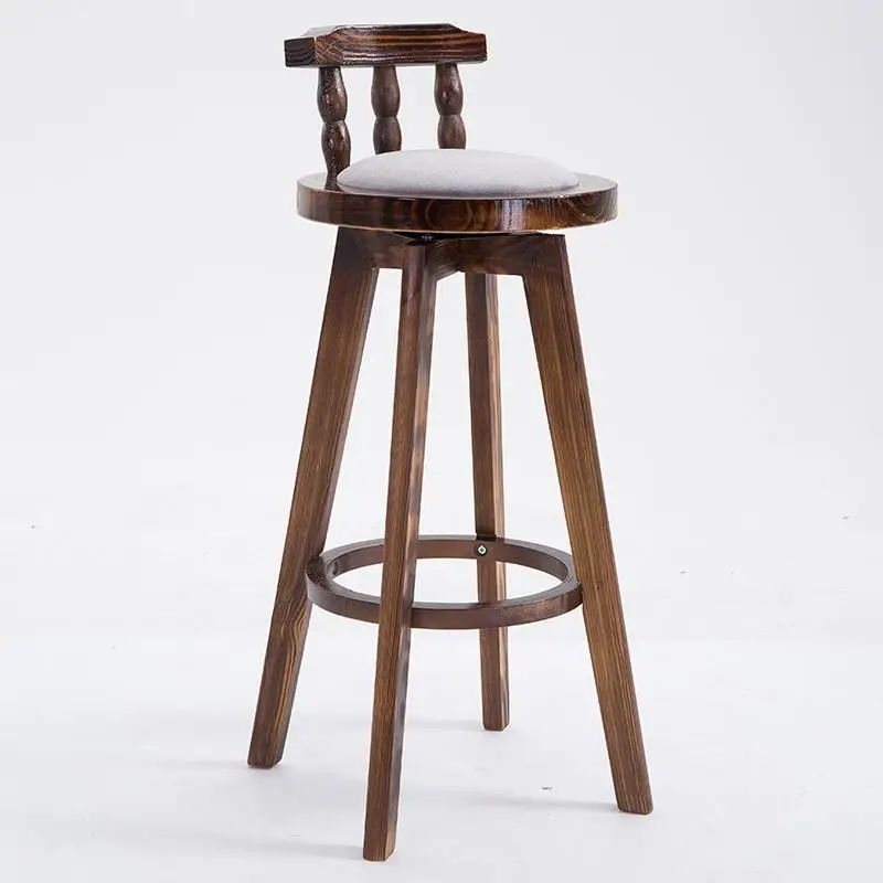 Американский барный стол и стул сочетание Ретро высокий табурет сочетание кофе магазин твердой древесины стол Досуг барный стул - Цвет: Style 12