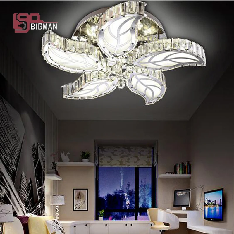 

creative design LED ceiling lights modern crystal lamp lustre lampada led lights for home