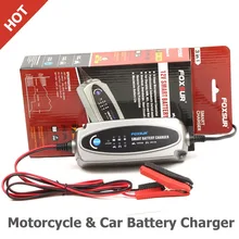 FOXSUR 12V Motorcycle & Car Battery Charger,12V Lead Acid Battery Charger For SLA,AGM,GEL,VRLA,Mariner-50 smart battery charger