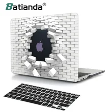 Для Macbook air 11 13 12 retina Pro 13 15 Touch Bar A1708 A1707 3D печать кирпичная стена пластиковый жесткий чехол для Macbook Air 13
