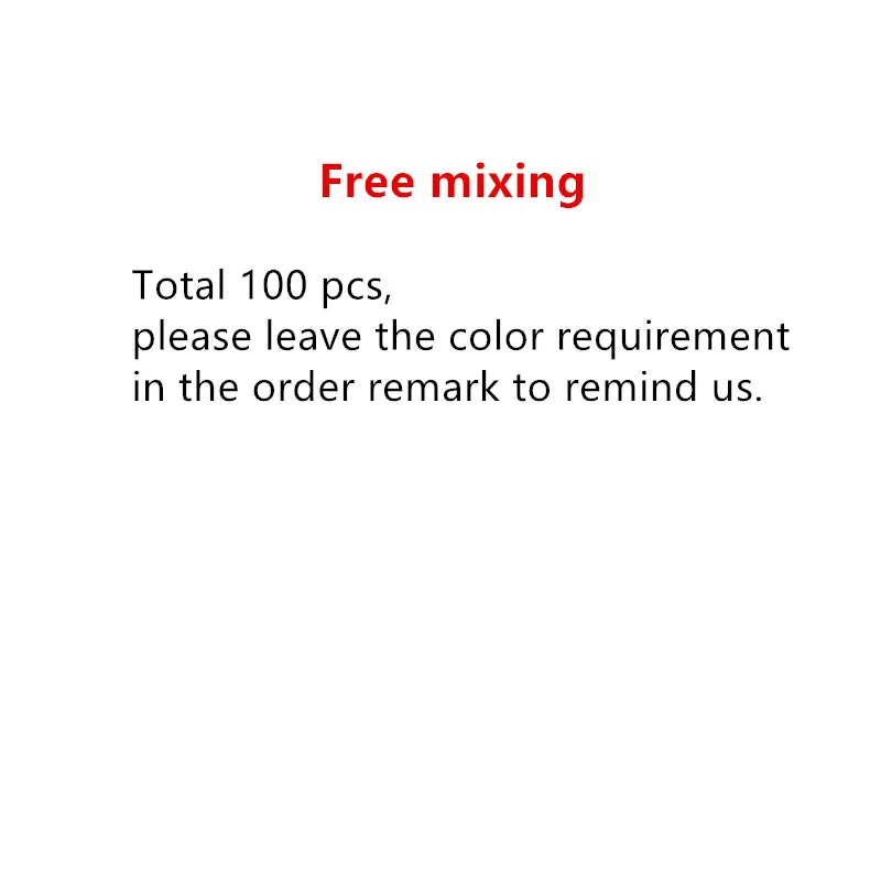 100 шт гелевые чернила, сменная упаковка, 0,5 мм, шариковые ручки красного, черного, синего цвета для письма, офисные, школьные принадлежности A6175 - Цвет: Free mixing