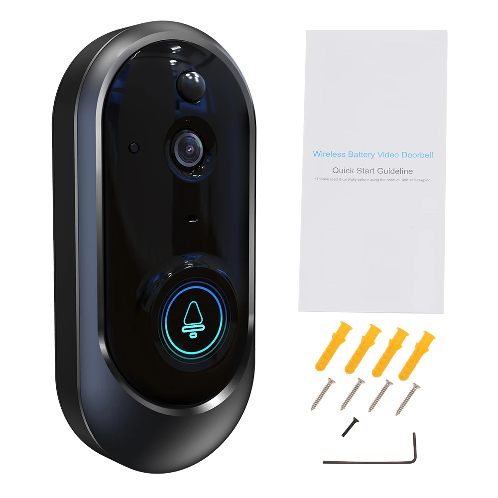 Беспроводная видеокамера на дверной звонок wifi 1080 P домашняя камера безопасности