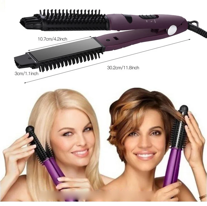 Портативная Расческа для закручивания волос Instyler Ionic Styler Pro 4 инструмента в 1 керамический стайлер блеск выпрямитель для волос и щипцы для завивки волос