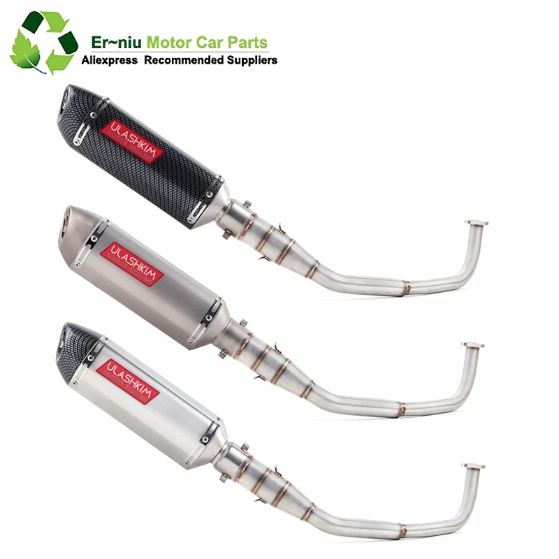 

SH150 SH 125 150I Motorcycle Exhaust Mascape Full System Slip-On Middle Link Pipe Muffler For Honda SH125 SH150i SH125i