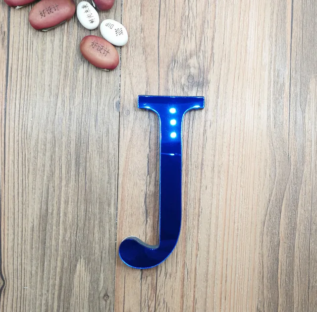 Buy DIY Blue Acrylic Letters 26 English Freestanding