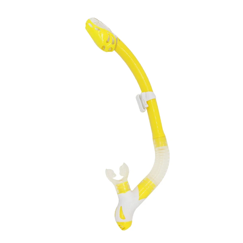 Высокое качество Многоцветный выбор силикагель полный сухой плавательный дайвинг, Сноркелинг, дыхательная трубка водонепроницаемый и безвкусный SK900A - Цвет: Цвет: желтый
