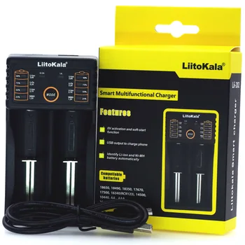 

Liitokala Lii-202 100B 18650 1.2V 3.7V 3.2V 3.85V AA/AAA 18350 26650 10440 14500 16340 25500 NiMH lithium battery smart charger