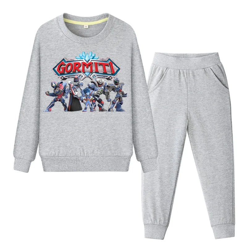 Kids Spring Outdoor Sports Tracksuits Boys Hoodies+Pant Suits Girls Pink Coat Clothing Sets Children Gormiti Clothes Set DY106 (5)