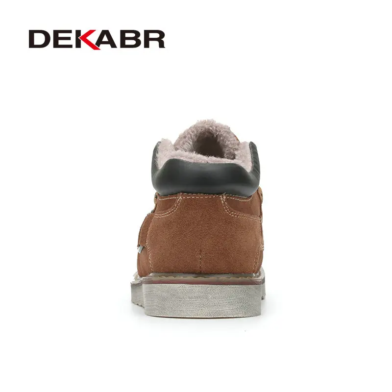 Dos Quente Camurça De Pele Alta Dark Brown Borracha Homens Blue autumn Brown Masculinos Botas Quailty winter Da Trabalho Vaca Inverno Dekabr autumn Blue Outono Ankle Autumn Sapatos Confortáveis Brown winter Boots Calçados Light an6UZdw