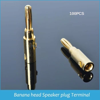

Sindax DIY Accessories Speaker Wire Plug Speaker Cable Banana Head Connector Banana Plug Speaker Banana Head 100pcs