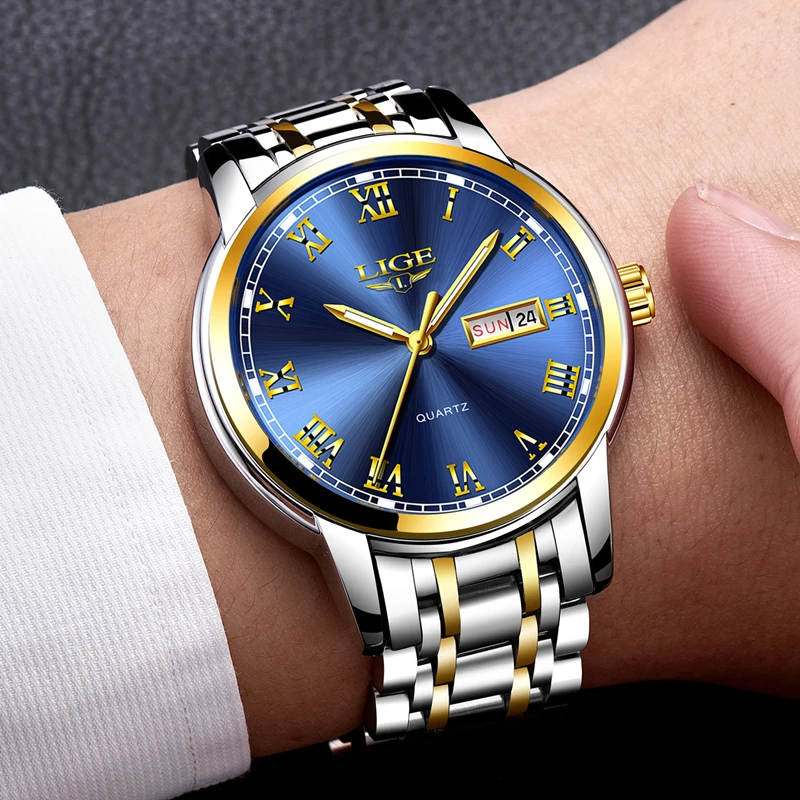 2018 LIGE Mens Watches Men's Military Sports Watch Men Stainless Steel Waterproof Watch Multi-function Timekeeping Quartz Clock 2018 LIGE Mens Watches Men's Military Sports Watch Men Stainless Steel Waterproof Watch Multi-function Timekeeping Quartz Clock