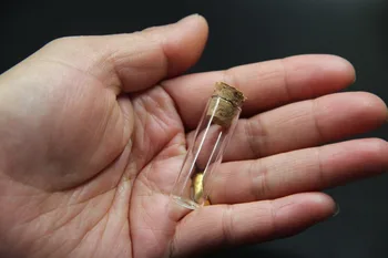

100pcs/lot13*40mm 2.5ml Mini Empty Tiny Small Clear Cork Message Tube Jars Glass Bottles Vials Container Glass Wishing Bottles