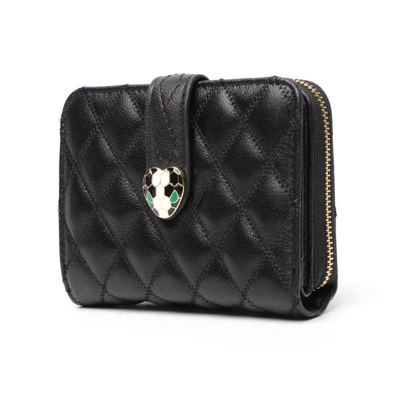 

Wallet/ Woman Short Multi-Function Folding Big Capacity Individual Fashionable Lady Female Genuine Leather Purse