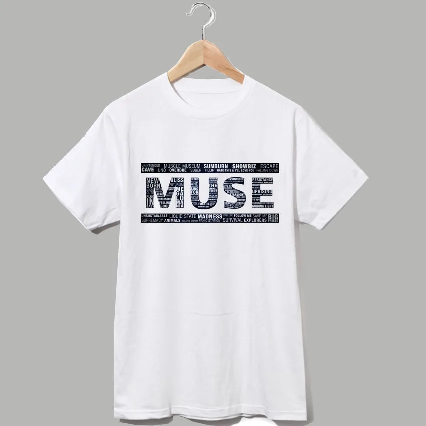 

muse classic rock band logo tee vintage fashion t shirts