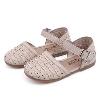 

2019 Girls Summer Sandals Baby Girl Toddler Kids Shoes With Sweet Princess Soft Children's Beach Shoes size 21-35