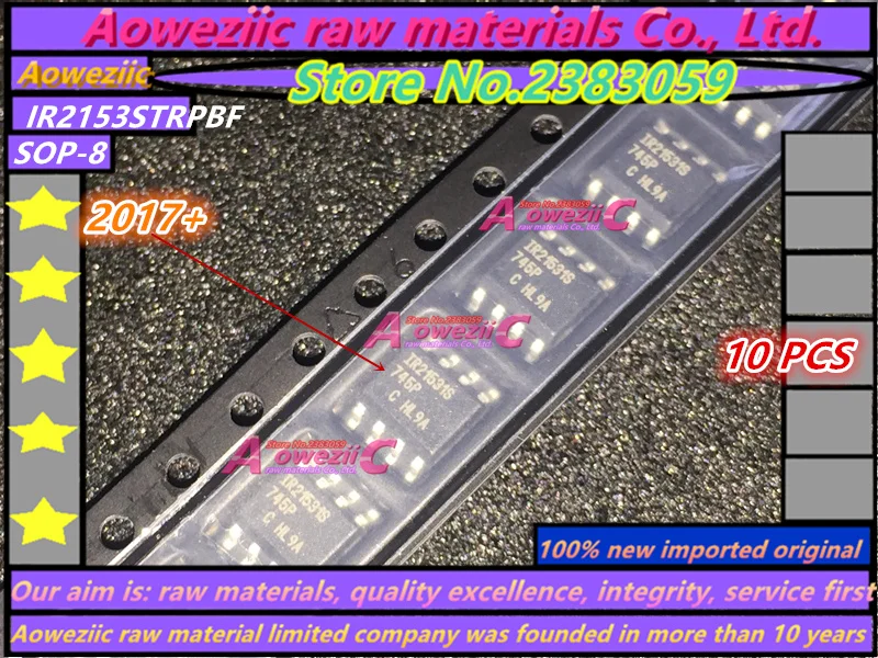 

Aoweziic 2017+ 100% new imported original IR2153STRPBF IR2153S SOP-8 IR2153PBF IR2153 DIP-8 Bridge drive chip