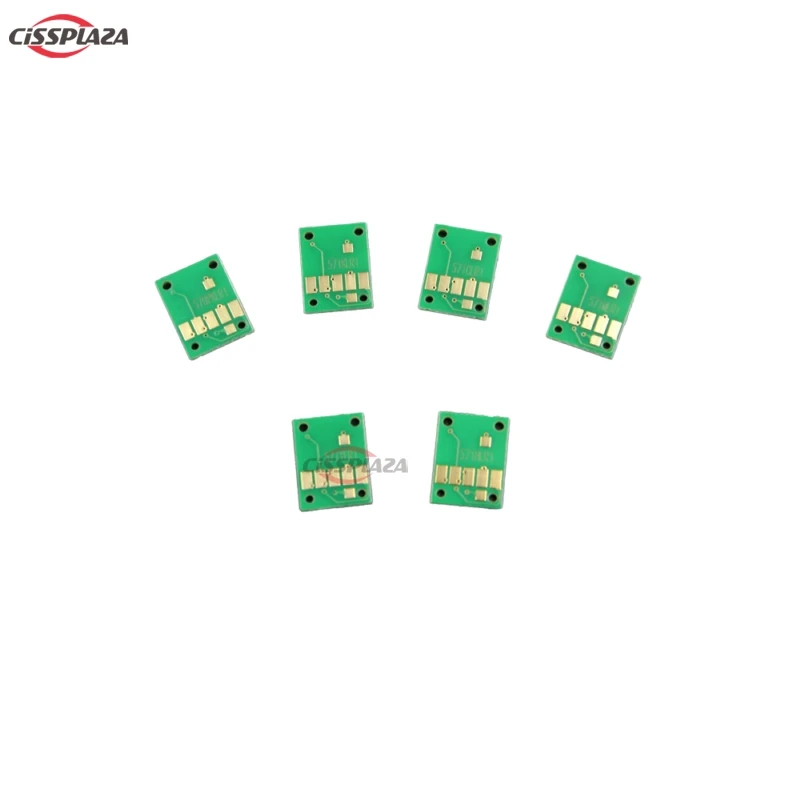 

CISSPLAZA 6pcs PGI570 PGI-570 CLI-571 GY CHIPS compatible For canon PIXMA TS9050 9055 8050 8051 8052 8053 auto reset chip