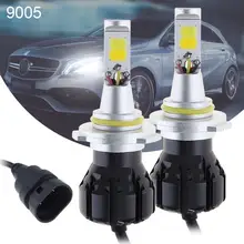 1 пара 12V 2400Lm 9005 9006 Автомобильные дневные ходовые огни Авто дневные ходовые огни, туман светильник фар дальнего света