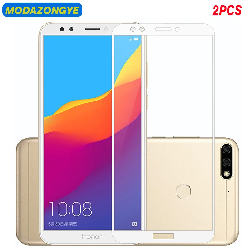 2 шт. стекло для Huawei Y7 Prime 2018 закаленное LDN-L21 LDN-LX2 защитная пленка полное покрытие 5