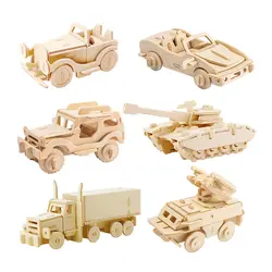 Robotime 3D деревянные головоломки игрушечные лошадки сборки модель здания наборы дерево книги по искусству игрушки для детей прямая доставк