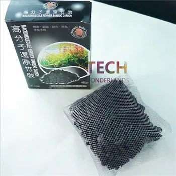 

Aquarium macromolecule reviver bamboo carbon fish tank activated carbon filter media water purification 250g free Shipping