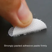 Липкие задние монеты 100 пар 20 мм Диаметр водонепроницаемые двухсторонние самоклеющиеся ленты в крапинку нейлоновые монеты