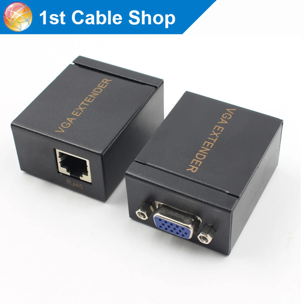 VGA расширитель повторитель по cat5e/6 кабель до 60 м VGA UTP удлинитель