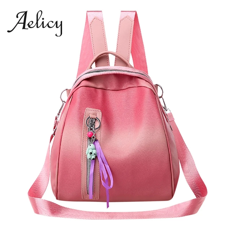 Aelicy женские милые маленькие кожаные рюкзаки для отдыха многофункциональная Противоугонная Студенческая школьная сумка на одно плечо