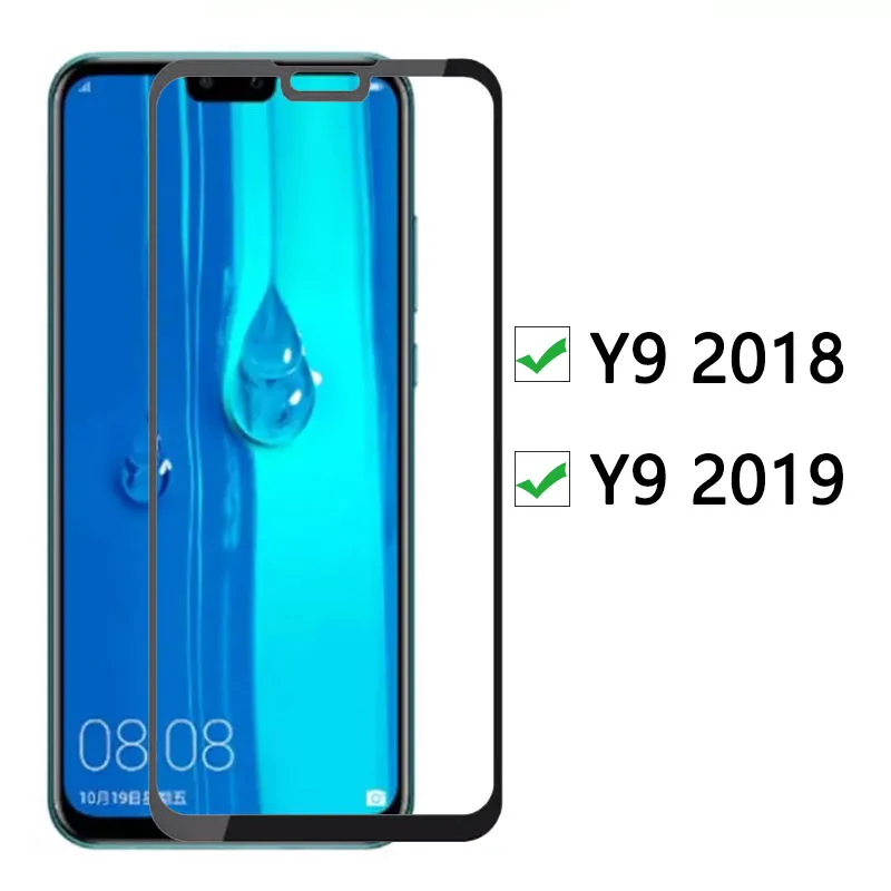 Защитное стекло для Huawei Y9 2019 2018 закаленное протектор экрана Huawey Y 9 9y Y92019 Y92018