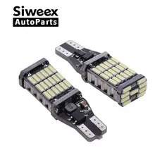2 pçs t15 w16w led reverso lâmpadas 920 921 912 canbus 4014 45smd destaque backup estacionamento lâmpada dc12v