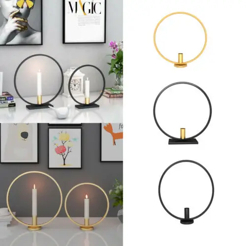 

Nordic Style Geometric Candlestick Metal Wall Candle Holder Home Wall Decor Lot