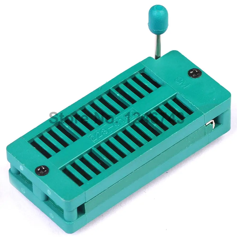 1PCS/LOT 28 Pin Universal ZIF Socket for IC Test and Programin Connectors from Lights