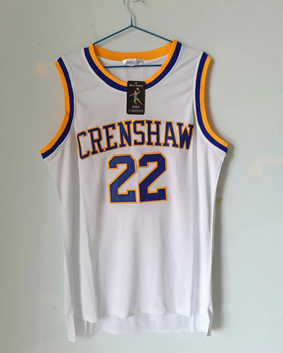 

LIANZEXIN Quincy McCall #22 Jersey Movie Basketball Crenshaw Jerseys High School White Basketball Jersey for Men Free Shipping