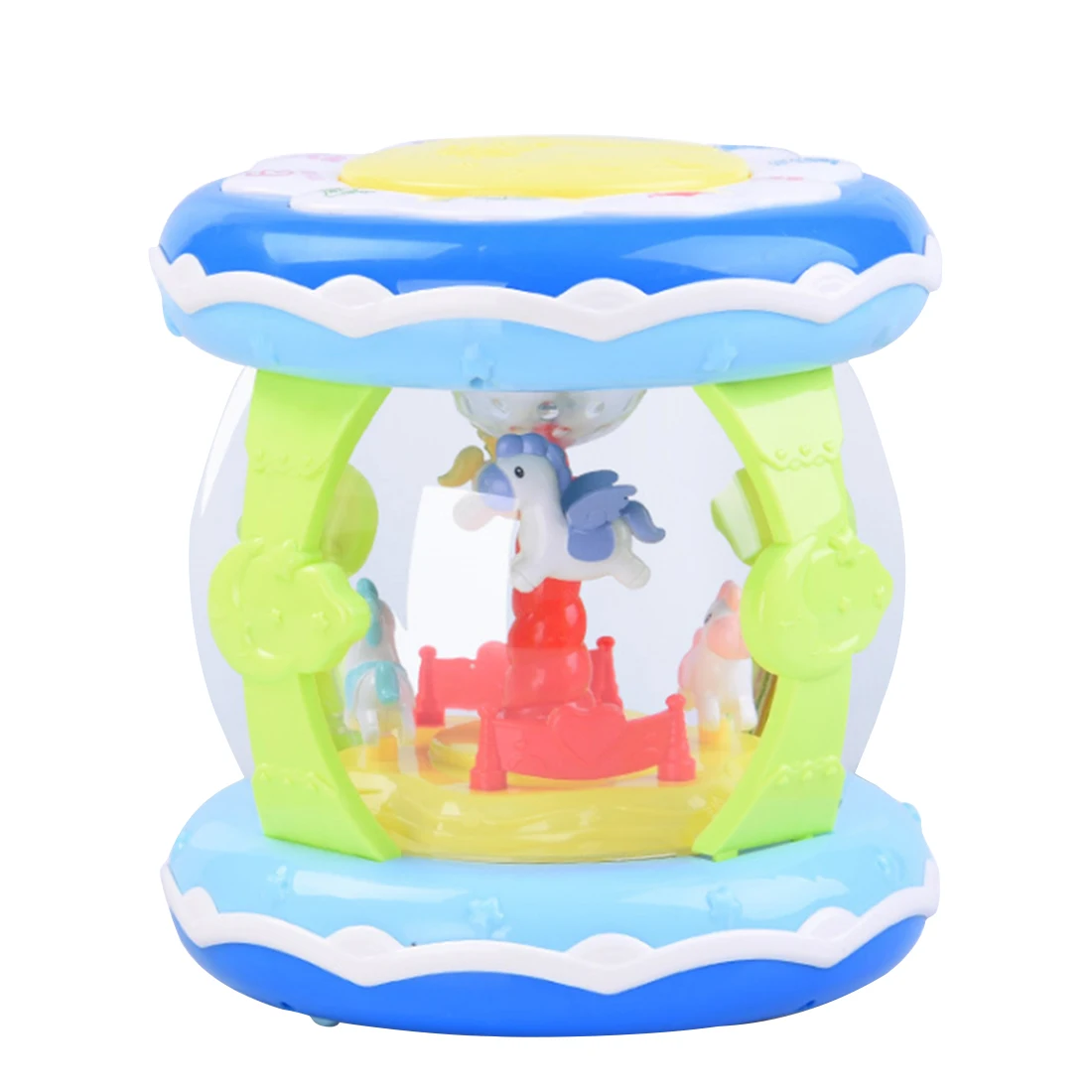 

Kids Baby Plastic USB Rechargeable Musical Drum Early Educational Development Toy with Light Effect Musical Toys For Children