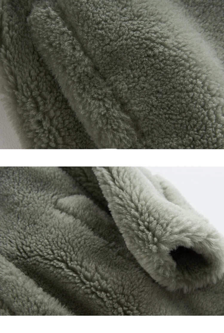 Женская одежда, натуральная шерсть, шуба, Осень-зима, меховые шубы для стрижки овец, Корейская винтажная куртка Abrigo Mujer ZL789