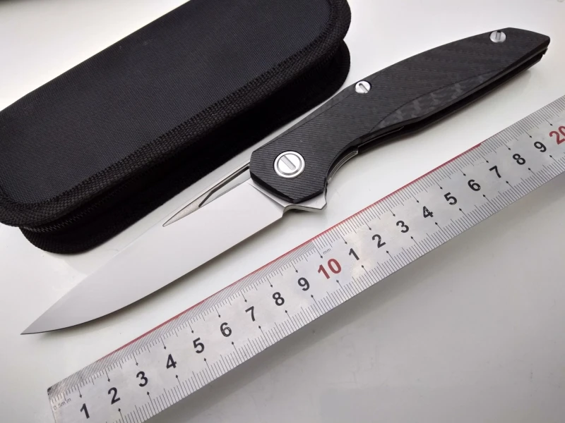 

folding blade knife F111 s35vn blade Carbon fiber handle tactical hunting survival pocket knives flipper outdoor EDC top quality