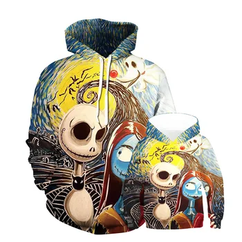 

Halloween Family Matching Kids Adult Hooded Costume Boys Men Party Fancy Cosplay Clothes M120