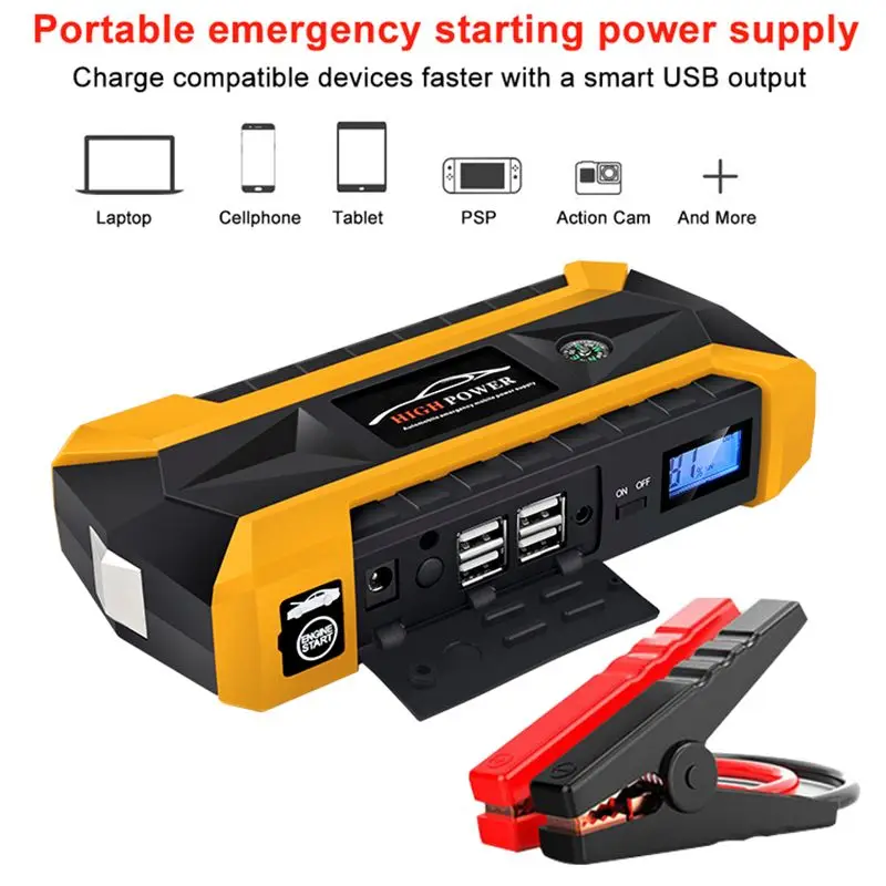 Best 12V 89800mah Car Jump Starter Energy Storage System Power Bank Car Battery Booster Charger Starting Device Car Starter