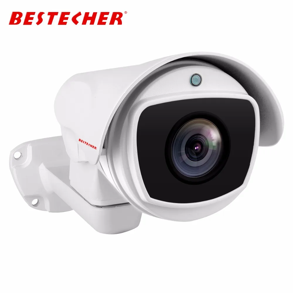 

BESTECHER Outdoor Security IP Camera 2.0MP Pan Tilt 4X/10X Optical Zoom PTZ Bullet Camera Waterproof 100m IR Night Vision