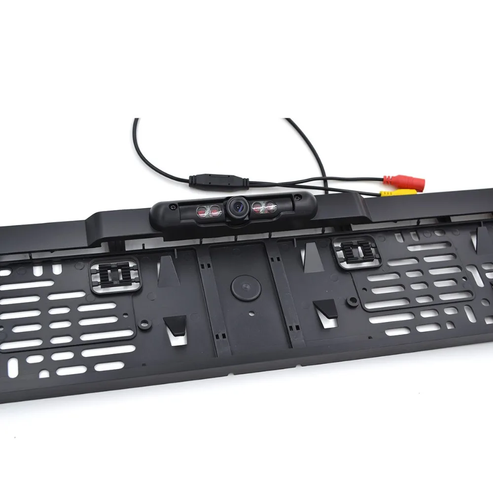 Tanie 4.3 Cal Monitor LCD samochodu RU europejska ramka do tablicy rejestracyjnej kamera tylna lampa ir kamera wsteczna Monitor lustrzany