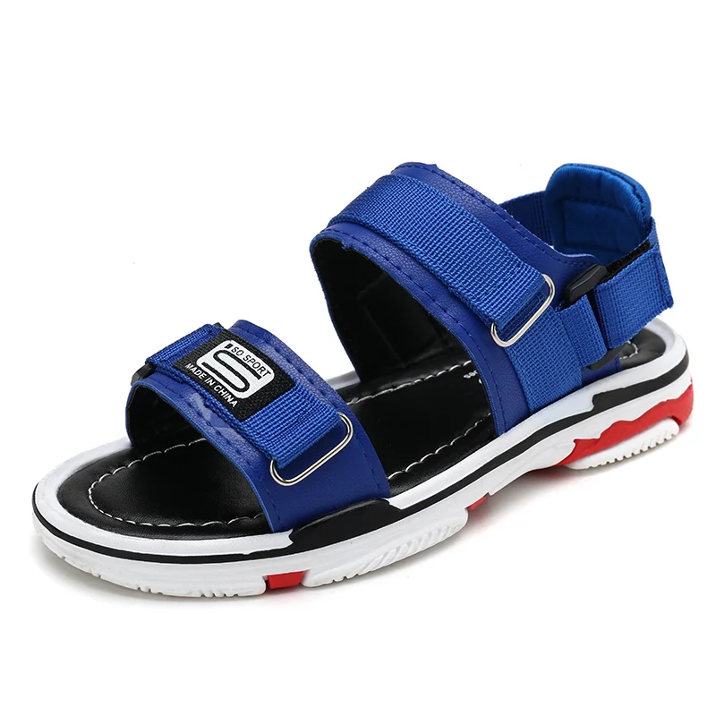 

Boy Sandals 2018 New Children's Beach Shoes Korean Non-slip Soft Sandals Middle Child Summer Kids Shoes 27-37